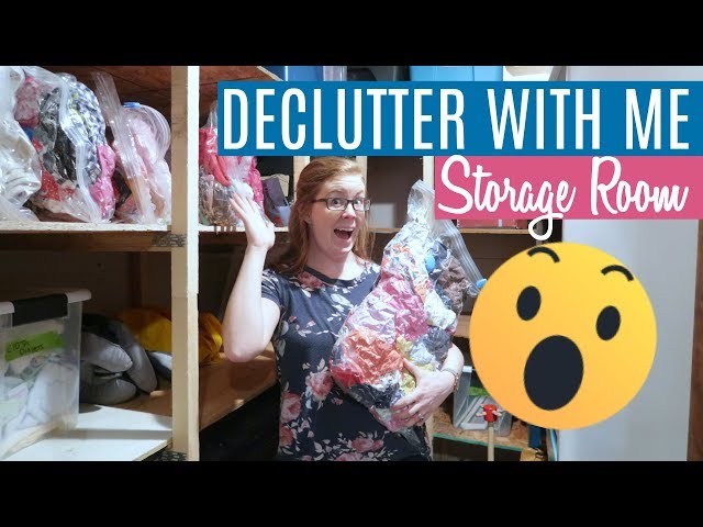 WE GOT RID OF 60% OF OUR STUFF! | DECLUTTER WITH ME: STORAGE ROOM