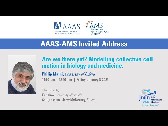 Philip Maini "Are we there yet?  Modelling Collective Cell Motion in Biology and Medicine"