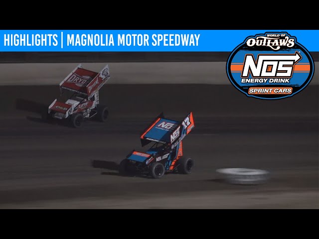 World of Outlaws NOS Energy Drink Sprint Cars Magnolia Motor Speedway March 12, 2021 | HIGHLIGHTS