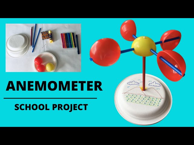 How to Make an Anemometer | DIY Anemometer - School Project | Easy Steps in Making an Anemometer |