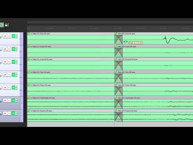 Multi-Channel Recording Using Multiple Tracks in REAPER