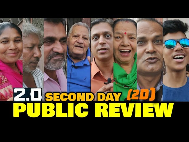 2.0 Movie SECOND DAY Public Review (2D) | Rajinikanth Sir, Akshay Kumar | Shankar | Robot 2