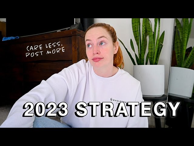 I'm changing my social media strategy for 2023 + the goals I set to THRIVE this year!!