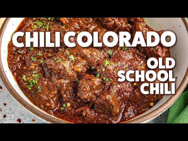 Chili Colorado Recipe (Old School Chili!)