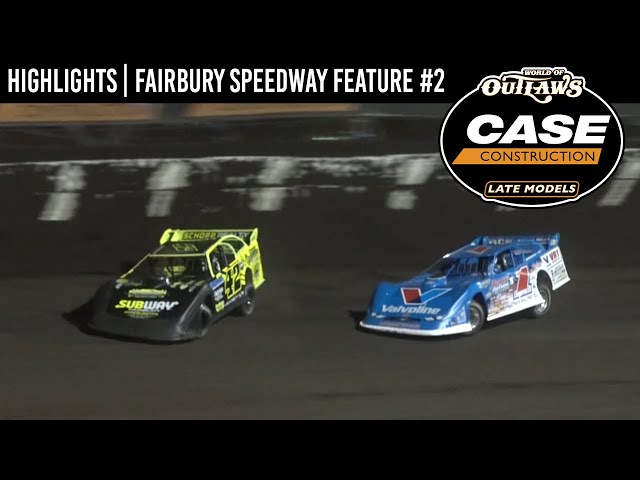 World of Outlaws CASE Late Models at Fairbury Speedway Feature #2 | July 29, 2022 | HIGHLIGHTS