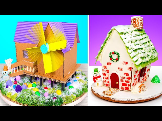 Cool DIY Christmas Crafts || Christmas-Style Wind Turbine And Gingerbread House