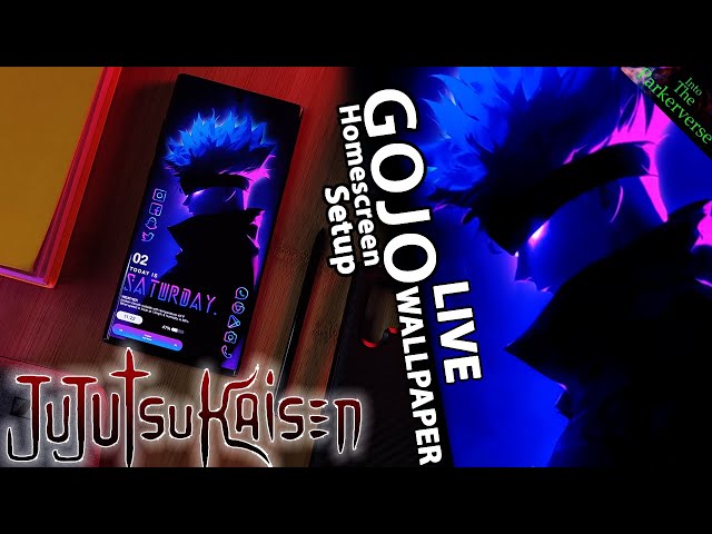 Jujutsu Kaisen - Gojo Satoru V2 - Live Wallpaper & Android setup - Customize your Homescreen - EP192