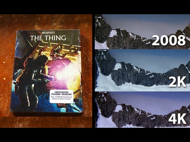 The Thing 4K Scan Blu Ray Limited Edition Steelbook Unboxing and Comparison