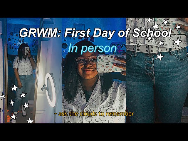 First Day Of In Person School GRWM (Freshman Year) + Vlog | Neriah Hooper