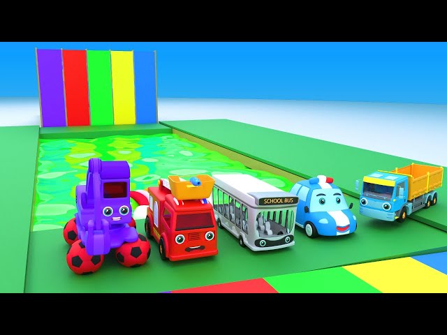 Baby Shark Doo Doo, Wheels on the Bus + More Nursery Rhymes & Kids Songs - Funs Car Cartoon for kids