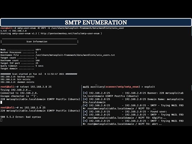 SMTP Enumeration - User Enumeration - [ SMTP ] | [ தமிழில் ]