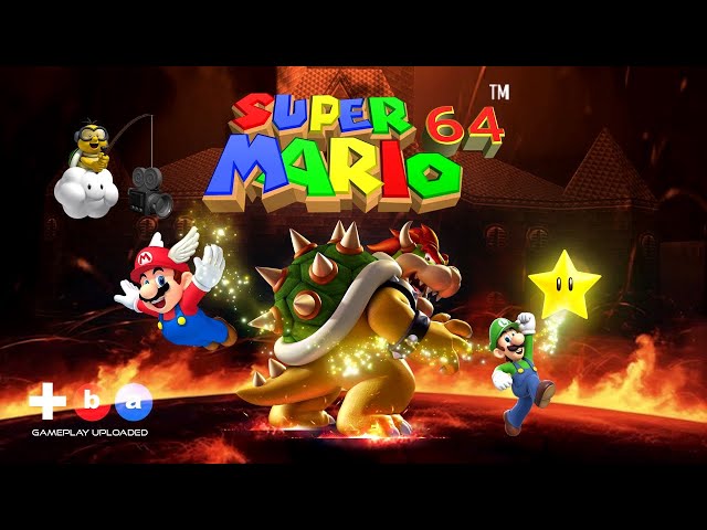 Super Mario 64 (1996) - 70 Stars Glitchless Run! 2 Players [TAS]