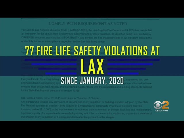 Goldstein Investigates: Dozens Of Fire Safety Violations Reported at LAX