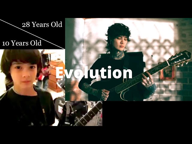 Evolution of Tim Henson (10 - 28 years old)