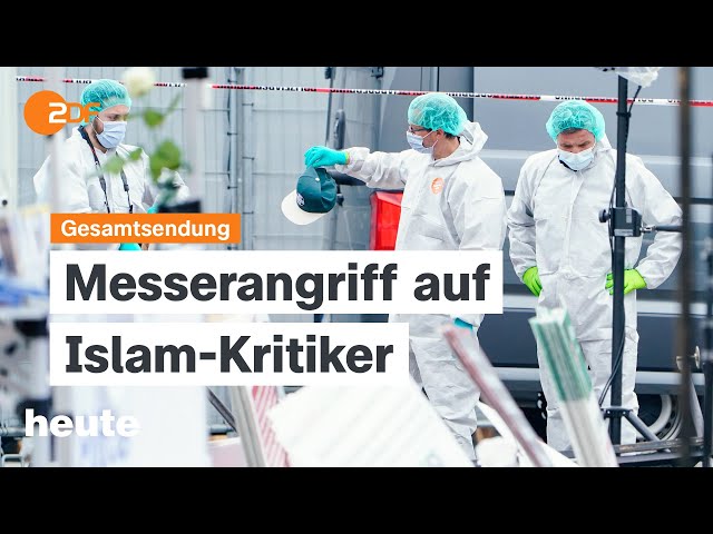 heute 19:00 Uhr vom 31.05.2024 Messerangriff in Mannheim, Einsatz deutscher Waffen, Trump-Urteil