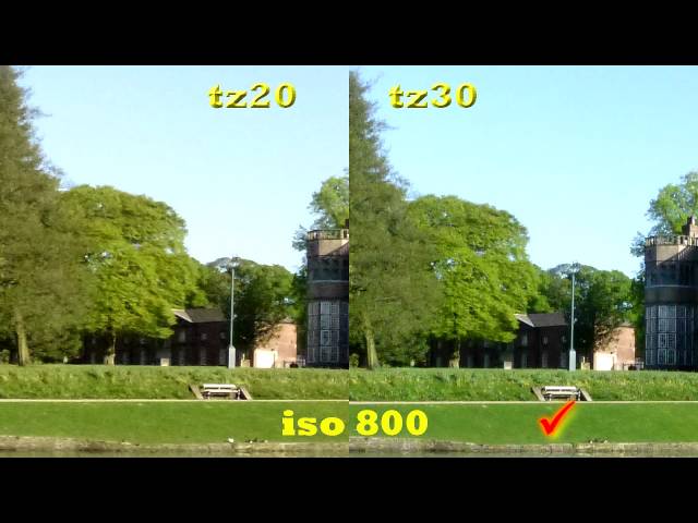 Panasonic Lumix TZ30 (ZS20) comparison test video with the TZ20 (ZS10)