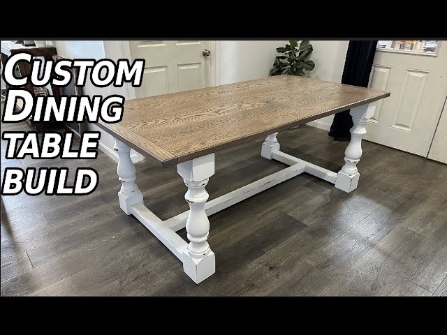 Custom Dining Table Build || How To Woodworking || How to Build a Table
