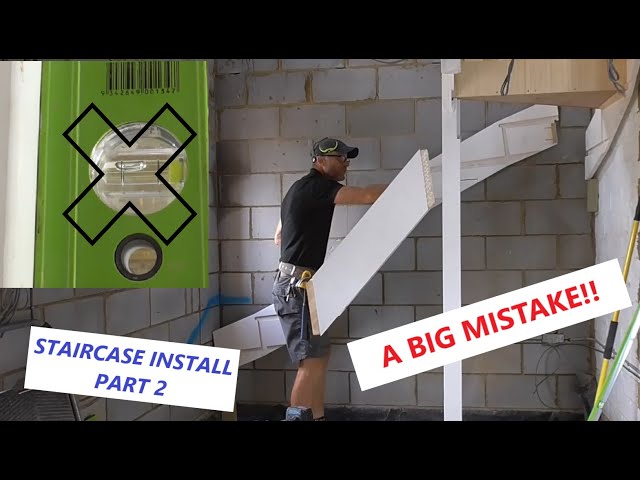 How to install a kite winder staircase PART 2***AN EASILY AVOIDABLE MISTAKE***