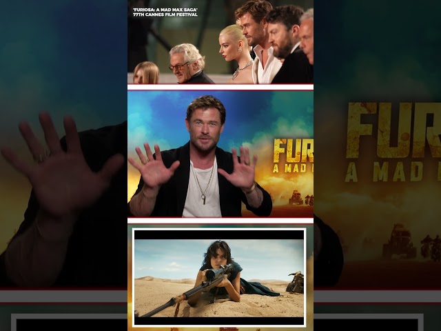 Chris Hemsworth REACTS to Furiosa's 7-minute ovation at Cannes 👏 #Furiosa #ChrisHemsworth #cannes