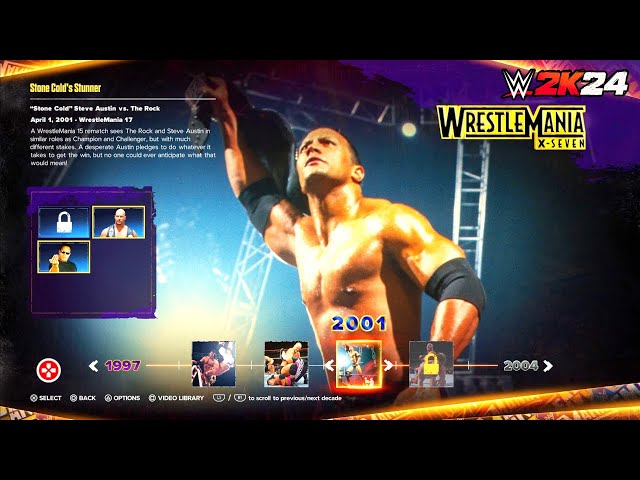 WWE 2K24 Showcase - "Stone Cold" Steve Austin vs. The Rock | WrestleMania 17