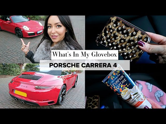 WHAT'S IN MY GLOVEBOX || Porsche Carrera 4 [991.2] Cabrio || Sophie Shohet