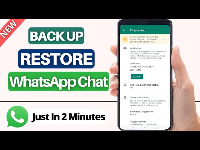 How to Backup and Restore Whatsapp Messages on Android (2022)