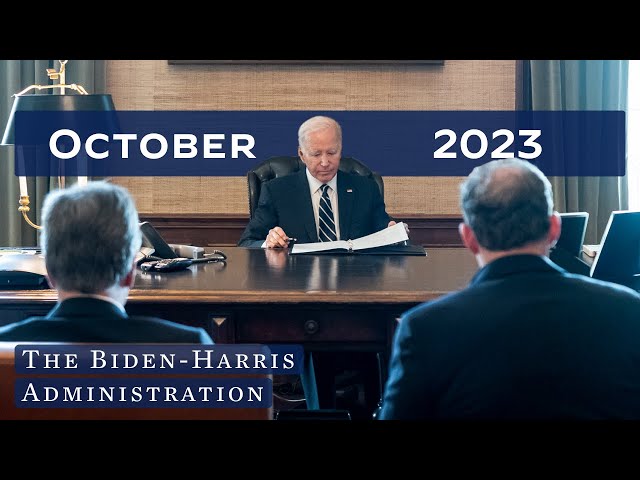 A look back at October 2023 at the Biden-Harris White House.