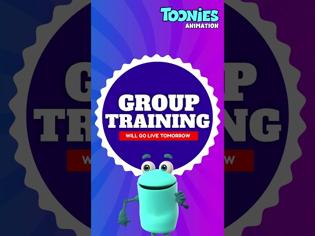 Group Training - Live Tomorrow! #animation #becomepro