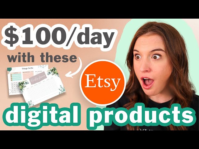 5 Etsy Digital Products That Make $100/DAY 💰 | DIGITAL PRODUCTS TO SELL ON ETSY