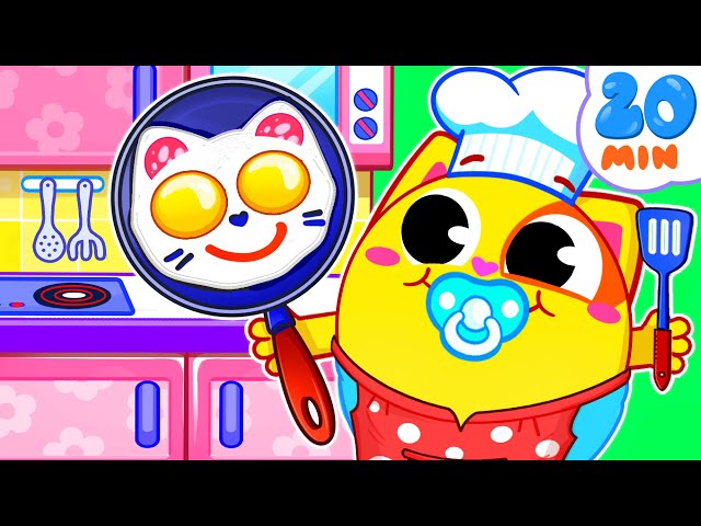 Playing Cooking With Toy Kitchen for Kids | Funny Kids Songs & Nursery Rhymes by Toddler Zoo