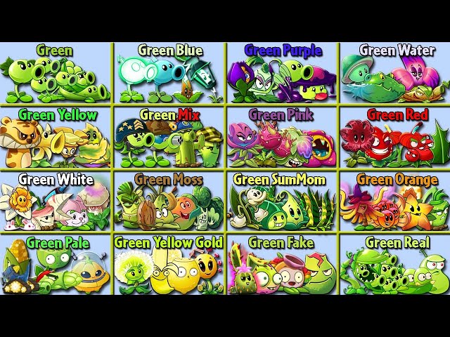 Random 16 Team COLOR Plants Battlez - Which Team Plant Will Win? - PVZ 2