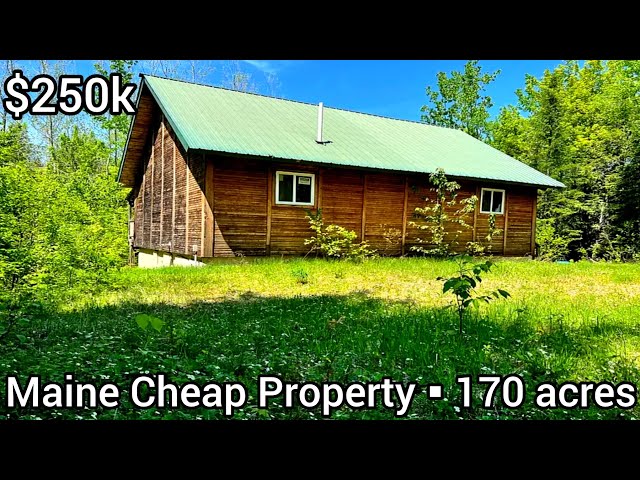 Maine Cheap Land For Sale | $250k | 170 acre | Maine Cabins | Maine Real Estate For Sale