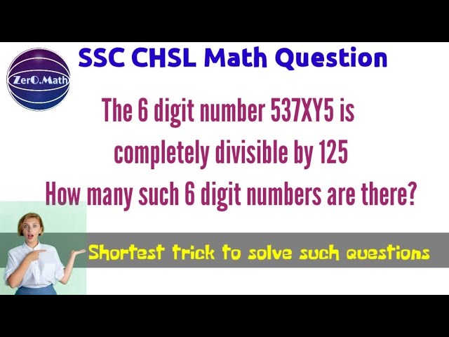 SSC CHSL Math Question | SSC CHSL 2023 | Zero Math | English