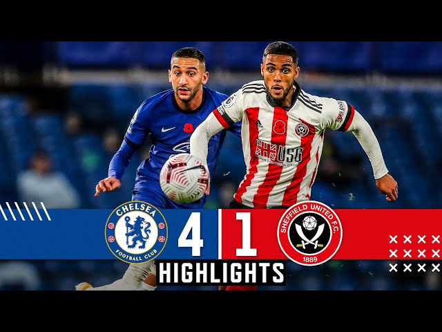 Chelsea 4-1 Sheffield United | Premier League highlights | Werner, Ziyech & Thiago Silva down Blades