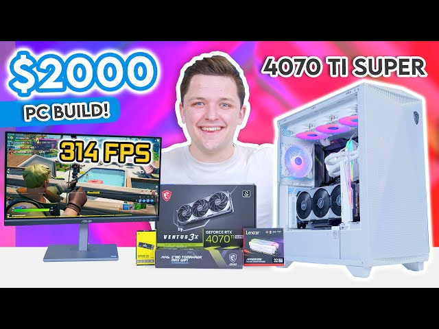 Best RTX 4070 Ti Super Gaming PC Build! 😄  [Testing NVIDIA's New GPU in 10+ Titles]