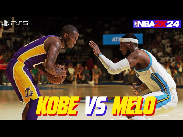 NBA 2K24 Kobe Bryant vs Carmelo Anthony! CLASSIC BATTLE! (PS5 Gameplay)