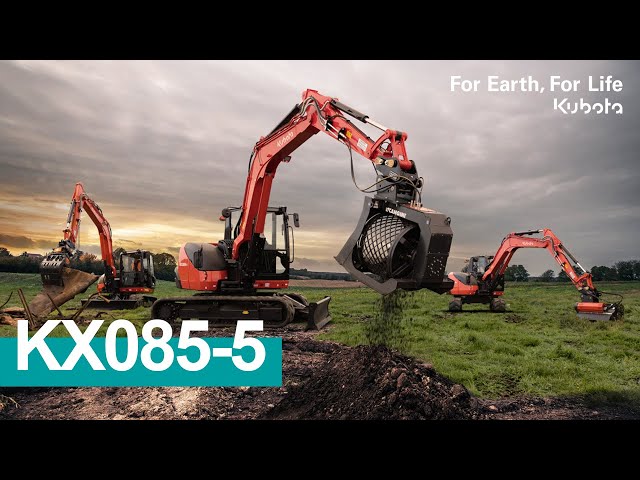 New KX085-5: The 8-tonne standard | #Kubota 2023