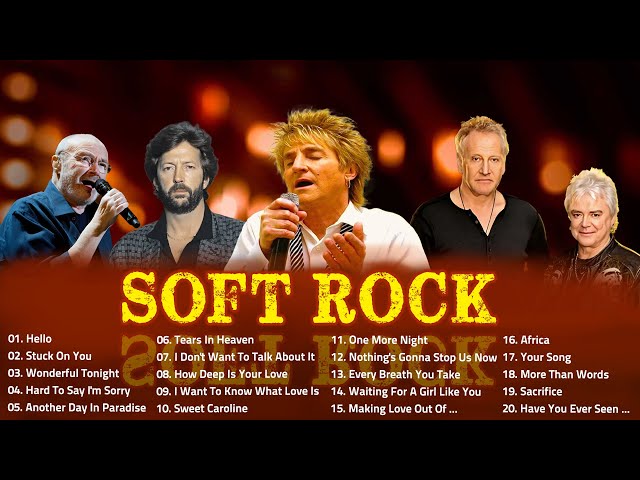 Lionel Richie, Elton John, Phil Collins, Bee Gees, Eagles, Foreigner 📀 Soft Rock Ballads 70s 80s 90s