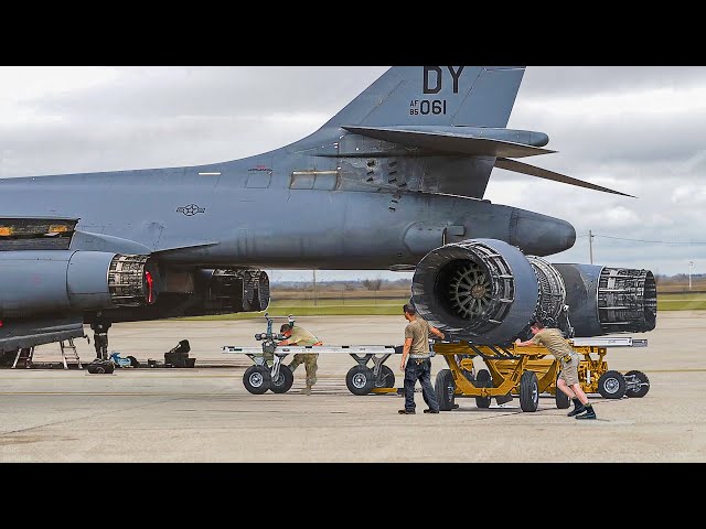 Installing Monstrously Powerful Engines on US Most Feared  Bomber