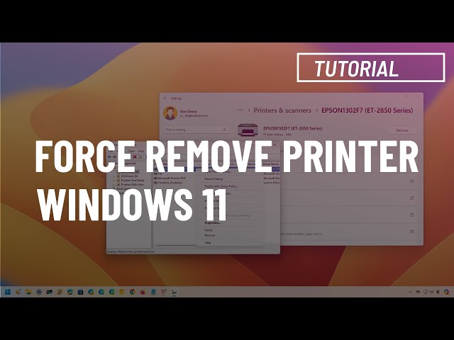 Windows 11: Completely Remove a Printer Driver (The Easy Way!)