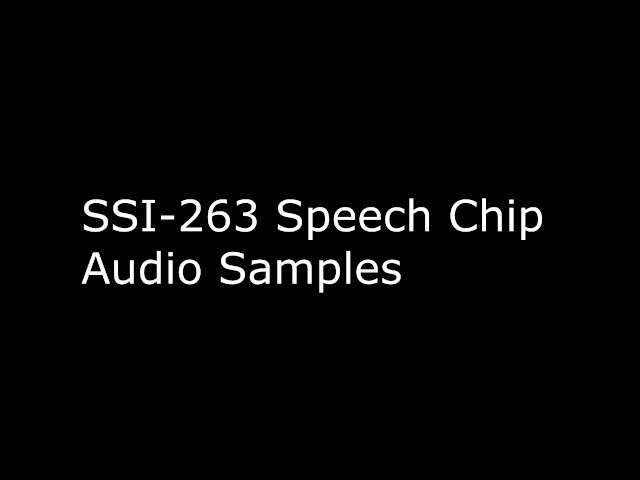 #72 IMSAI 8080 SSI 263 Audio Samples and Daisy Bell
