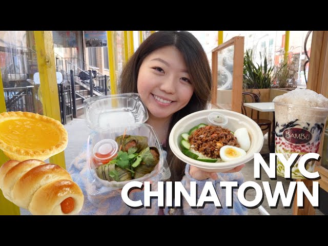 WHAT TO EAT IN NEW YORK CHINATOWN 🥟🗽! DIY Food Tour