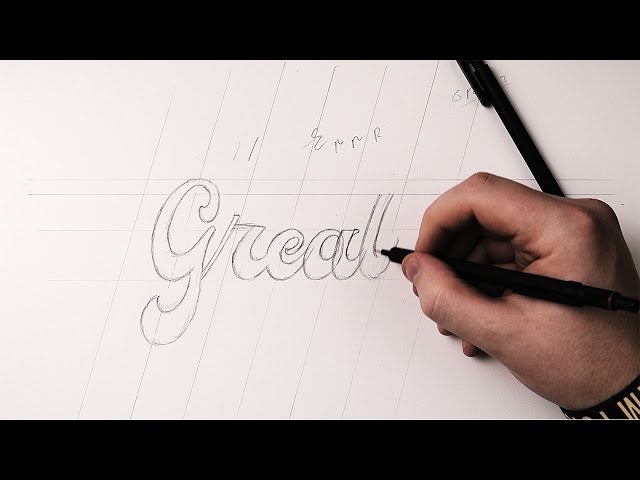Hand Lettering Tutorial | How To Draw Brush Script