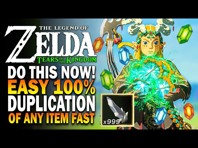 New Item Duplication Glitch IS SO EASY! Infinite Money In Zelda Tears Of The Kingdom