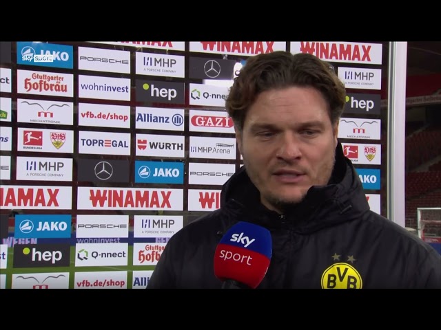 Terzic: „Ein sehr schwaches Spiel von uns“ | Interview 12.11.2023 Stuttgart-Dortmund