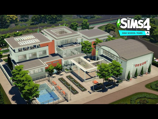 Copperdale HIGH SCHOOL | The Sims 4 High School Years | No CC | Stop Motion Build