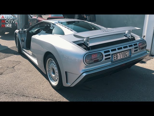 Ultimate 90's: Bugatti EB110 GT driving through Monaco
