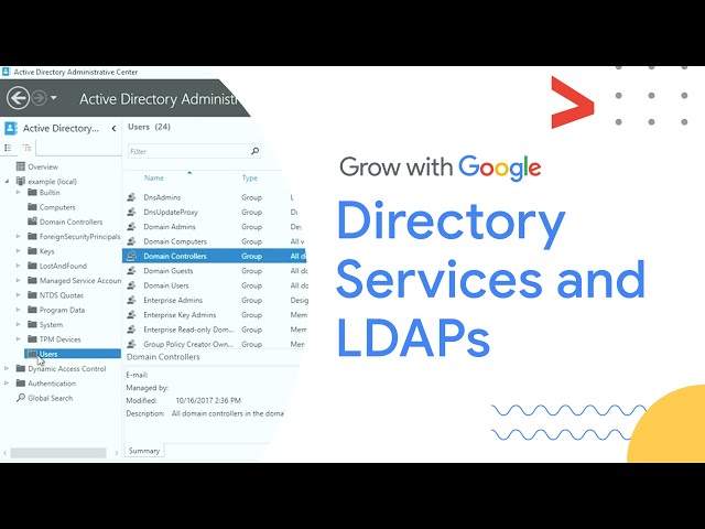 Directory Services: Keeping Track of the Who, What, and Where | Google IT Support Certificate