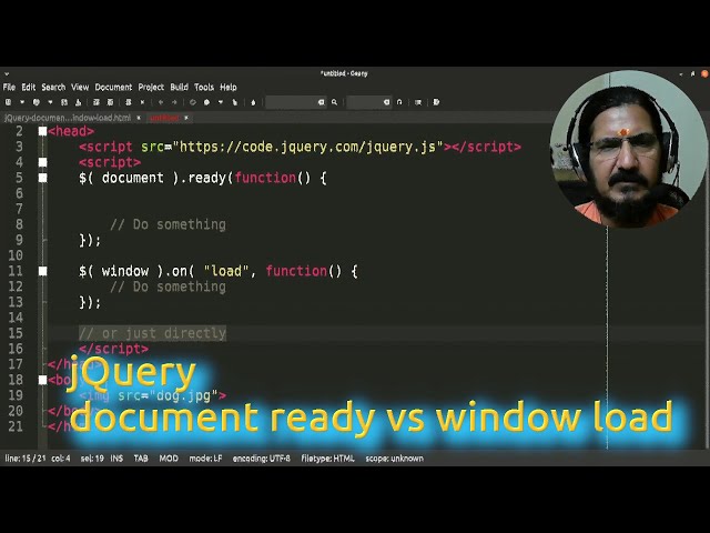 jQuery document ready vs window load
