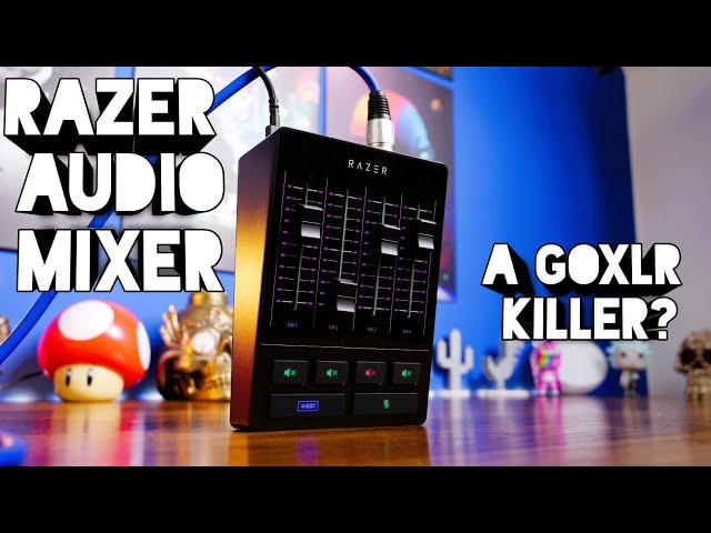 Razer Audio Mixer unboxing, review and setting tests (with the Shure SM7B)